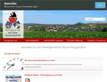 Tablet Screenshot of matzen-raggendorf.gv.at
